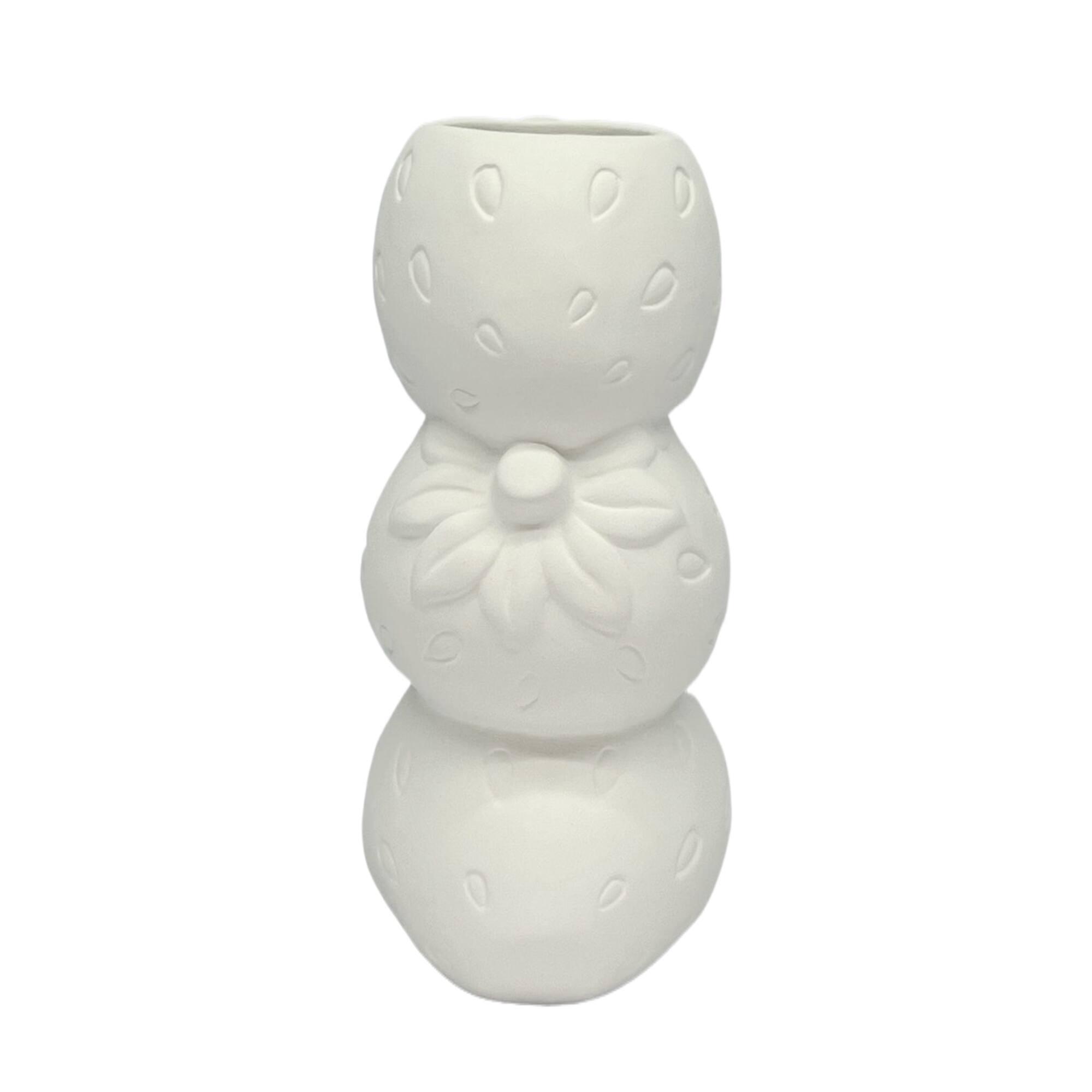 6.5" DIY Ceramic Strawberry Stack Vase by Make Market®